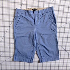 Vince Periwinkle Blue Side Buckle Bermuda Shorts, size 4